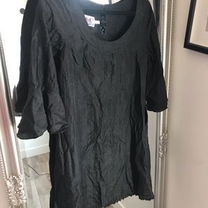 Juicy Couture Silk Bell Sleeve Dress